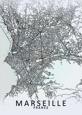 Marseille White City Map