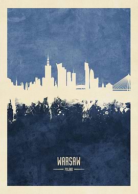 Warsaw Poland Skyline