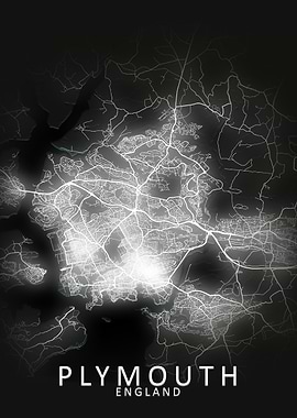 Plymouth LED Glow City Map