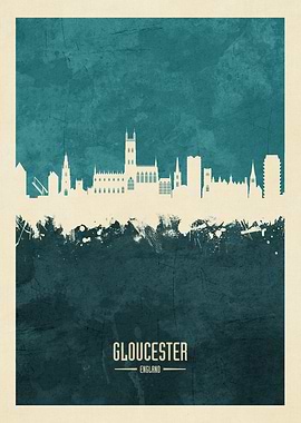 Gloucester England Skyline