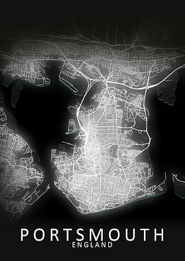 Portsmouth LED Glow Map