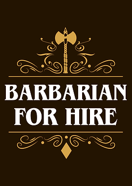 Barbarian For Hire RPG