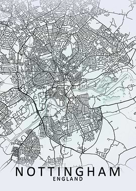 Nottingham White City Map