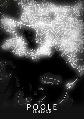 Poole LED Glow City Map