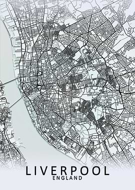 Liverpool White City Map