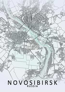 Novosibirsk White City Map