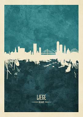Liege Belgium Skyline