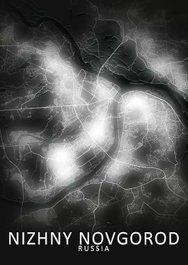 Nizhny Novgorod LED Map