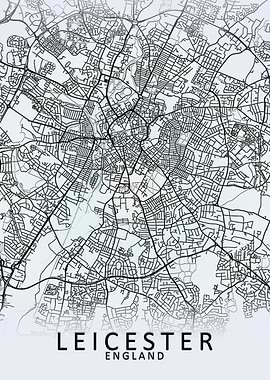 Leicester White City Map