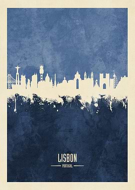 Lisbon Portugal Skyline