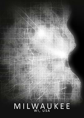 Milwaukee LED Glow CityMap
