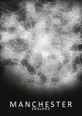 Manchester LED Glow Map