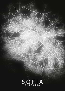 Sofia LED Glow City Map