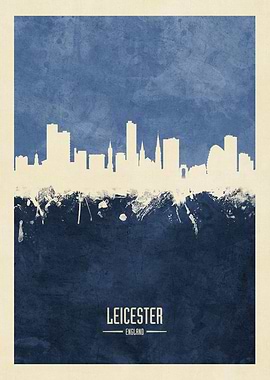 Leicester England Skyline