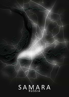 Samara LED Glow City Map