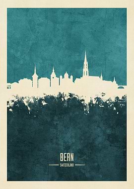 Bern Switzerland Skyline