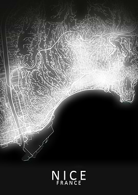 Nice LED Glow City Map