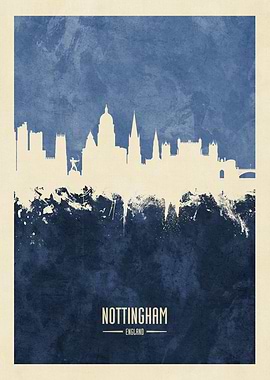 Nottingham England Skyline