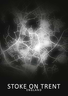 Stoke LED Glow City Map