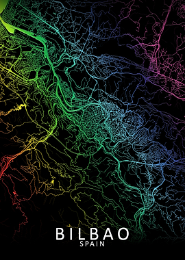 Bilbao Rainbow City Map
