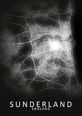 Sunderland LED Glow Map