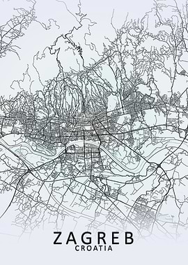 Zagreb White City Map