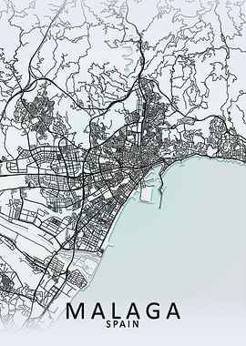 Malaga White City Map