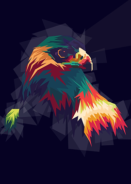 Eagle Pop Art Potrait