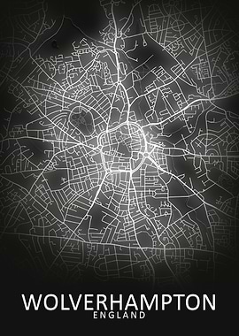 Wolverhampton LED Glow Map