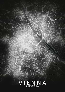 Vienna LED Glow City Map