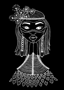 woman with dandelion