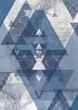 Blue Geometrical