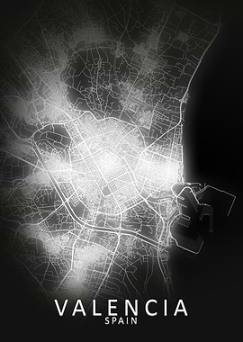 Valencia LED Glow City Map