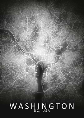 Washington LED Glow Map