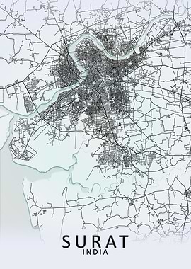 Surat White City Map