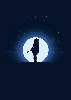 Moon Landscape Guitar