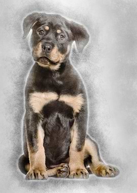 Rottweiler puppy 3 months