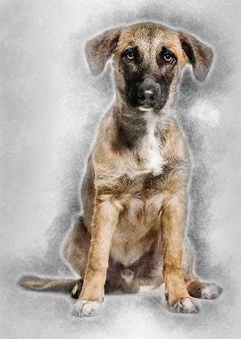 Mixedbreed dog 7 months o