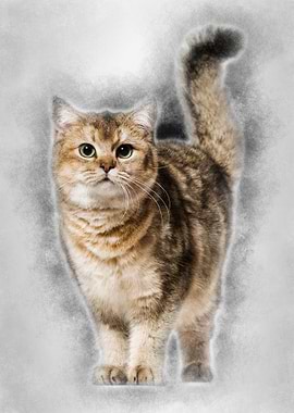 British Shorthair cat agai