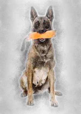Belgian Shepherd sitting a