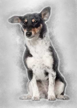 Portrait of crossbreed mix