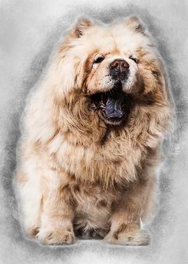 Chow chow dog 8 years old