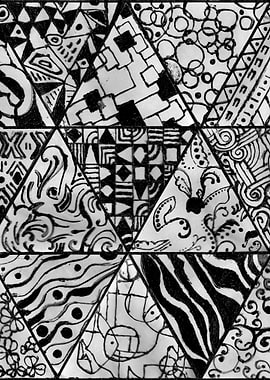 Abstract Black Figures