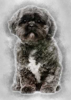 Lhasa Apso 4 years old sit