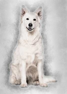 Swiss White Shepherd dog