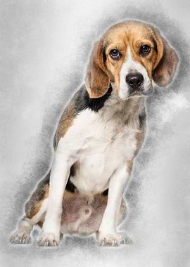 Beagle dog 2 years old si