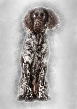 Munsterlander dog 9 month