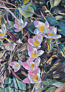 crocuses spring is coming