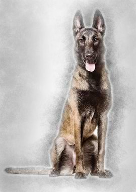 Malinois dog 1 year old si