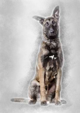 Malinois dog 7 months old